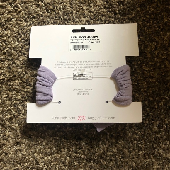 Ruffle Butts headband bow - Picture 2 of 2